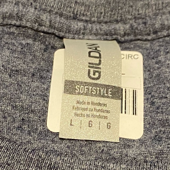 NEW Softstyle Charcoal Surf Style Orange Beach Alabama Graphic Tee Size L - Picture 3 of 5